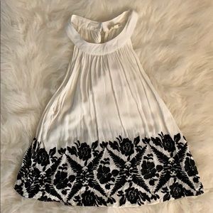 Black and White Halter Tank